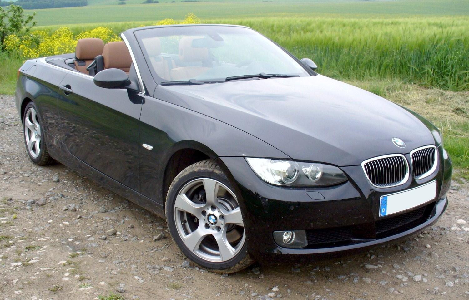 Кабриолет BMW E90/E91/E92/E93 на реальной лицензированной фотографии