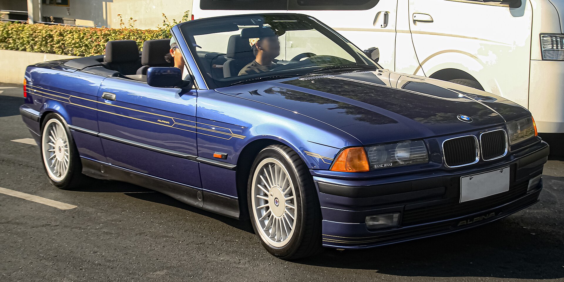B3 / D3 ALPINA B3 E36 Cabriolet Cabriolet in a real licensed photograph