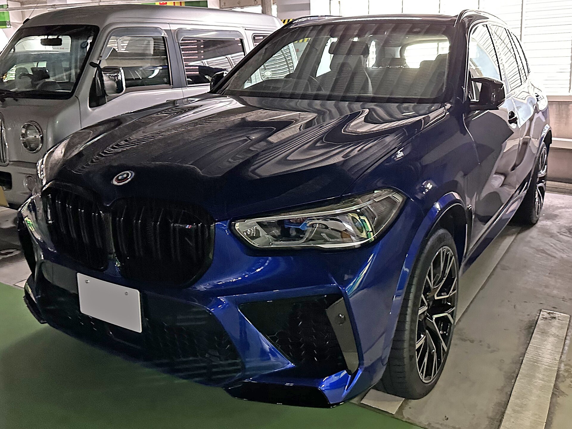Кроссовер SAV BMW F95 на реальной лицензированной фотографии