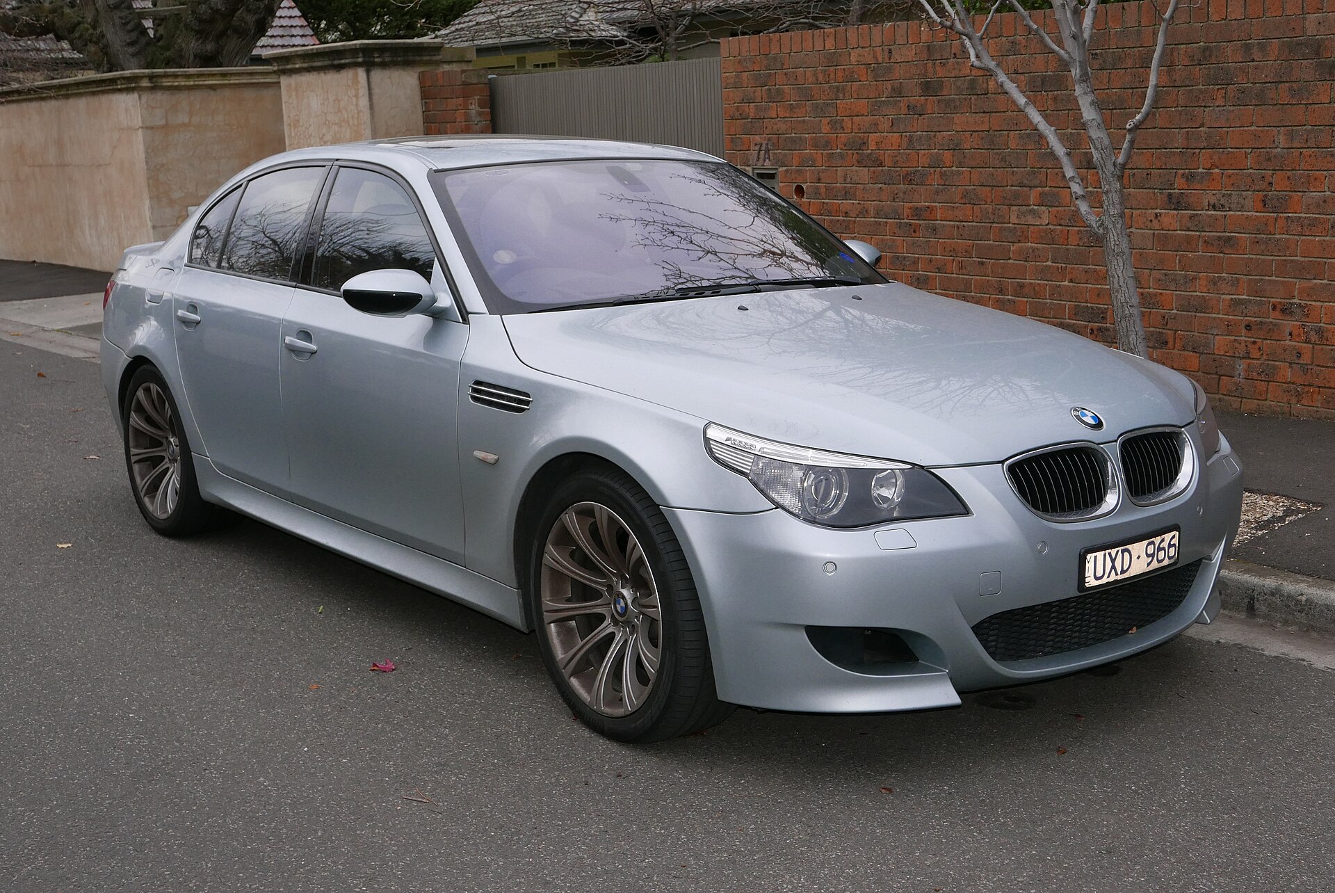 M5 E60 Sedan in a real licensed photograph