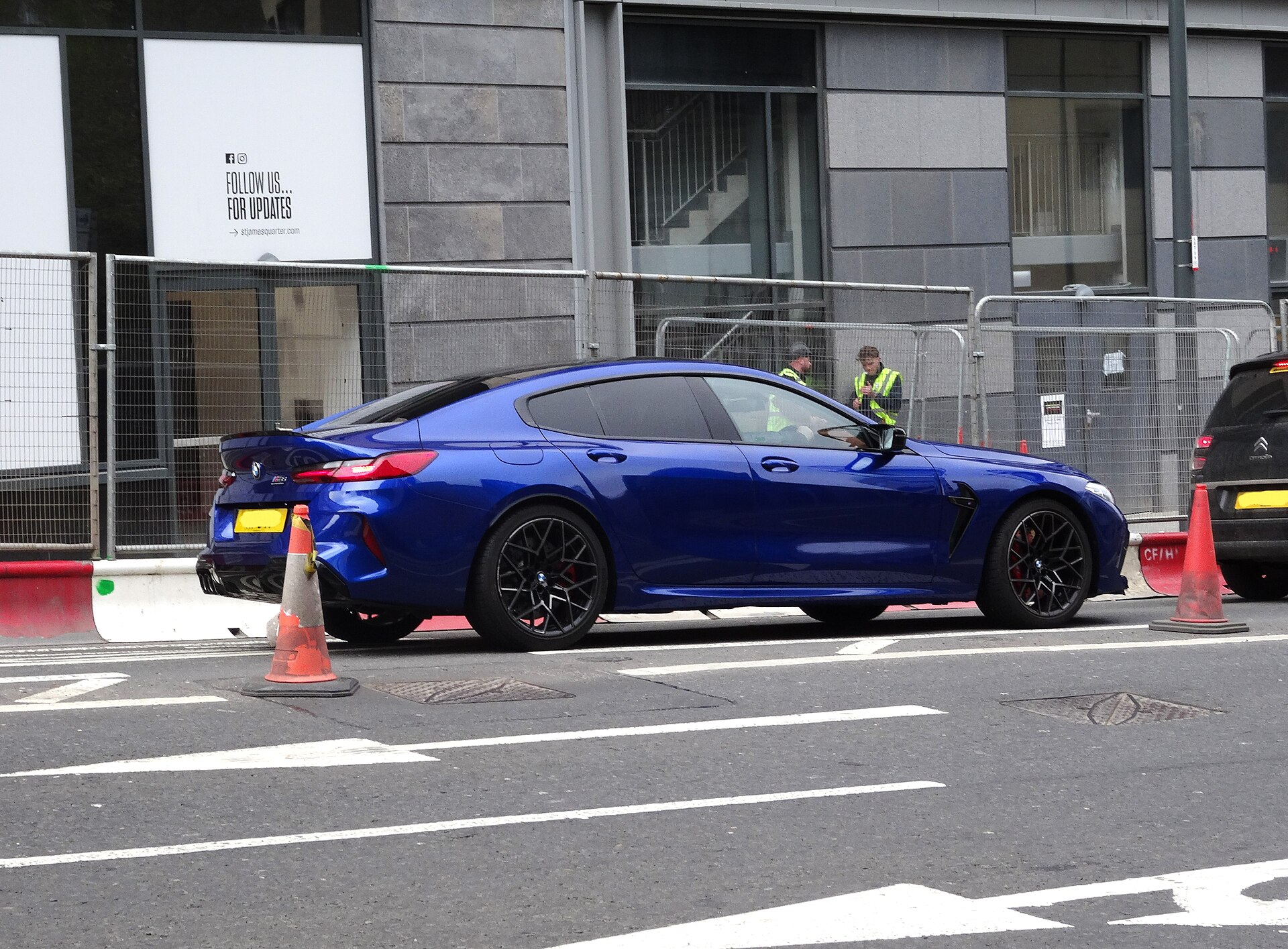 M8 F93 Gran Coupe in a real licensed photograph